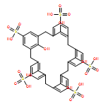 Hexacyclo[25.3.1.13,7.19,13.115,19.121,25]pentatriaconta-1(31),3,5,7(35),9,11,13(34),15,17,19(33),21,23,25(32),27,29-pentadecaene-5,11,17,23,29-pentasulfonic acid, 31,32,33,34,35-pentahydroxy-