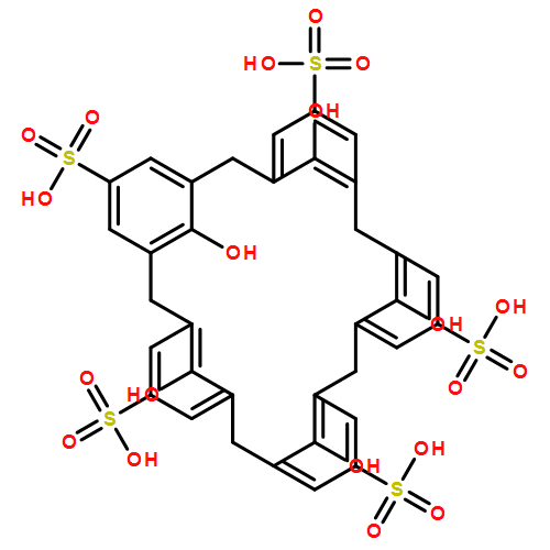 Hexacyclo[25.3.1.13,7.19,13.115,19.121,25]pentatriaconta-1(31),3,5,7(35),9,11,13(34),15,17,19(33),21,23,25(32),27,29-pentadecaene-5,11,17,23,29-pentasulfonic acid, 31,32,33,34,35-pentahydroxy-