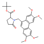 L-Proline, 5-oxo-1-[(2,3,6,7-tetramethoxy-9-phenanthrenyl)methyl]-, 1,1-dimethylethyl ester