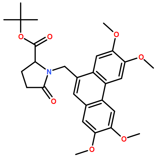 L-Proline, 5-oxo-1-[(2,3,6,7-tetramethoxy-9-phenanthrenyl)methyl]-, 1,1-dimethylethyl ester