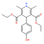 3,5-Pyridinedicarboxylic acid, 1,4-dihydro-4-(4-hydroxyphenyl)-2,6-dimethyl-, 3,5-diethyl ester