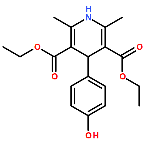 3,5-Pyridinedicarboxylic acid, 1,4-dihydro-4-(4-hydroxyphenyl)-2,6-dimethyl-, 3,5-diethyl ester