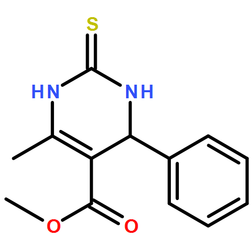 5-Pyrimidinecarboxylic acid,1,2,3,4-tetrahydro-6-methyl-4-phenyl-2-thioxo-, methyl ester