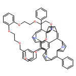 21H,23H-Porphine, 5-(6,7,9,10,12,13,20,21,23,24,26,27-dodecahydrodibenz[b,n][1,4,7,10,13,16,19,22]octaoxacyclotetracosin-2-yl)-10,15,20-triphenyl-