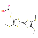 Acetic acid, 2-[[2-[4,5-bis(methylthio)-1,3-dithiol-2-ylidene]-5-(methylthio)-1,3-dithiol-4-yl]thio]-