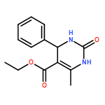 5-Pyrimidinecarboxylic acid, 1,2,3,4-tetrahydro-6-methyl-2-oxo-4-phenyl-, ethyl ester, (4R)-