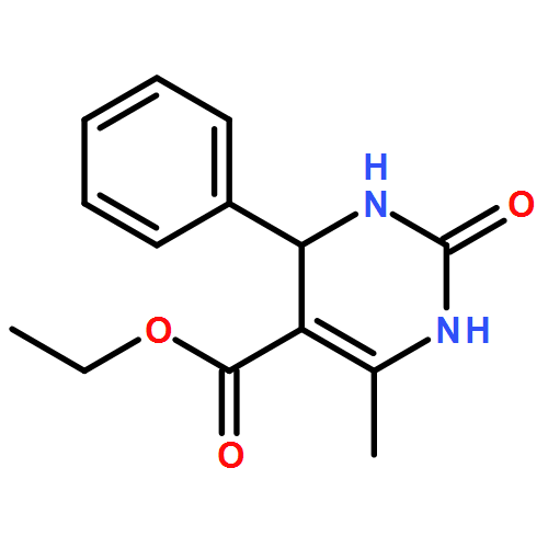 5-Pyrimidinecarboxylic acid, 1,2,3,4-tetrahydro-6-methyl-2-oxo-4-phenyl-, ethyl ester, (4R)-