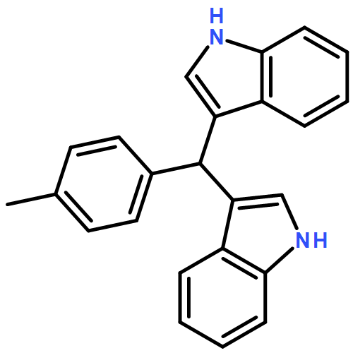 1H-Indole, 3,3'-[(4-methylphenyl)methylene]bis-