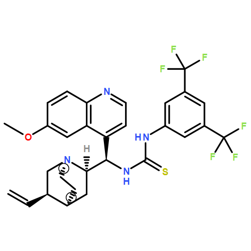 1-(3,5-Bis(trifluoromethyl)phenyl)-3-((1R)-(6-methoxyquinolin-4-yl)((2R,4S,5R)-5-vinylquinuclidin-2-yl)methyl)thiourea