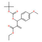 Benzenepropanoic acid, β-[[(1,1-dimethylethoxy)carbonyl]oxy]-4-methoxy-α-methylene-, ethyl ester