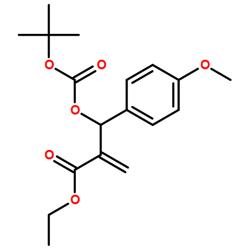 Benzenepropanoic acid, β-[[(1,1-dimethylethoxy)carbonyl]oxy]-4-methoxy-α-methylene-, ethyl ester