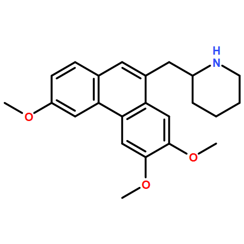 Piperidine, 2-[(3,6,7-trimethoxy-9-phenanthrenyl)methyl]-, (2R)-