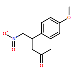 2-Pentanone, 4-(4-methoxyphenyl)-5-nitro-, (4S)-