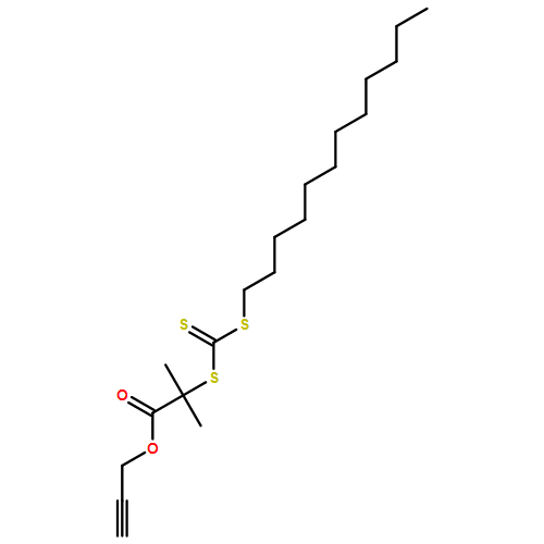 Propanoic acid, 2-[[(dodecylthio)thioxomethyl]thio]-2-methyl-, 2-propyn-1-yl ester