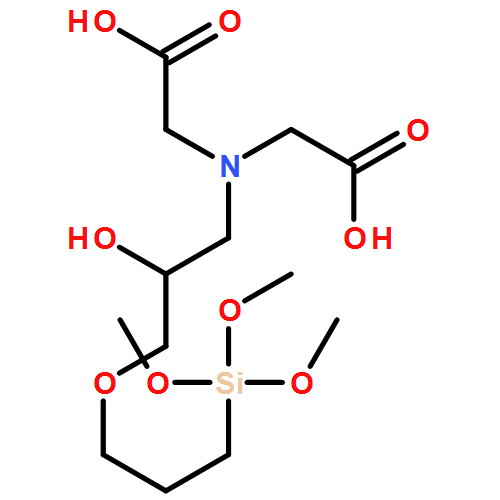 7,12-Dioxa-3-aza-11-silatridecanoic acid, 3-(carboxymethyl)-5-hydroxy-11,11-dimethoxy-