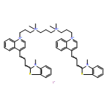 Quinolinium,1,1'-[1,3-propanediylbis[(dimethyliminio)-3,1-propanediyl]]bis[4-[3-(3-methyl-2(3H)-benzothiazolylidene)-1-propen-1-yl]-,iodide (1:4)