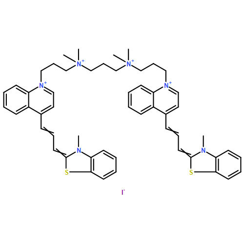 Quinolinium,1,1'-[1,3-propanediylbis[(dimethyliminio)-3,1-propanediyl]]bis[4-[3-(3-methyl-2(3H)-benzothiazolylidene)-1-propen-1-yl]-,iodide (1:4)