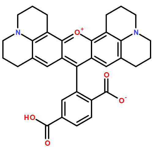 1H,5H,11H,15H-Xantheno[2,3,4-ij:5,6,7-i'j']diquinolizin-18-ium,9-(2,5-dicarboxyphenyl)-2,3,6,7,12,13,16,17-octahydro-, inner salt