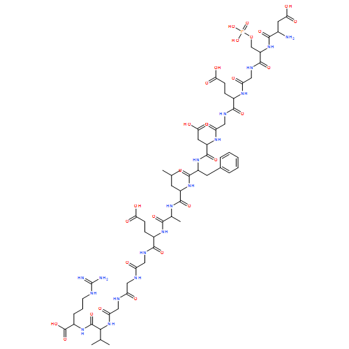 L-Arginine, L-α-aspartyl-O-phosphono-L-serylglycyl-L-α-glutamylglycyl-L-α-aspartyl-L-phenylalanyl-L-leucyl-L-alanyl-L-α-glutamylglycylglycylglycyl-L-valyl-