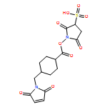 Cyclohexanecarboxylic acid, 4-[(2,5-dihydro-2,5-dioxo-1H-pyrrol-1-yl)methyl]-, 2,5-dioxo-3-sulfo-1-pyrrolidinyl ester