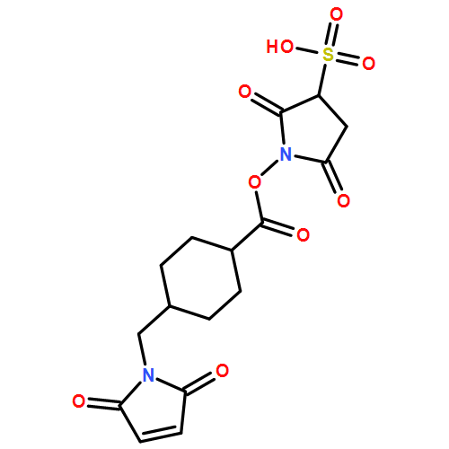 Cyclohexanecarboxylic acid, 4-[(2,5-dihydro-2,5-dioxo-1H-pyrrol-1-yl)methyl]-, 2,5-dioxo-3-sulfo-1-pyrrolidinyl ester