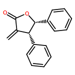 2(3H)-Furanone, dihydro-3-methylene-4,5-diphenyl-, (4R,5S)-rel-