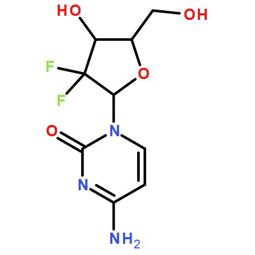 2(1H)-Pyrimidinone, 4-amino-1-(2-deoxy-2,2-difluoro-D-erythro-pentofuranosyl)-