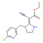 Acetic acid, 2-[1-[(6-chloro-3-pyridinyl)methyl]-2-imidazolidinylidene]-2-cyano-, ethyl ester