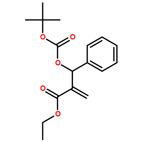 Benzenepropanoic acid, β-[[(1,1-dimethylethoxy)carbonyl]oxy]-α-methylene-, ethyl ester