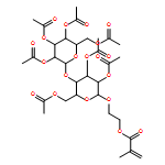 β-D-Glucopyranoside, 2-[(2-methyl-1-oxo-2-propen-1-yl)oxy]ethyl 4-O-(2,3,4,6-tetra-O-acetyl-β-D-galactopyranosyl)-, 2,3,6-triacetate