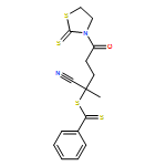 Benzenecarbodithioic acid, 1-cyano-1-methyl-4-oxo-4-(2-thioxo-3-thiazolidinyl)butyl ester