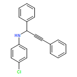 Benzenemethanamine, N-(4-chlorophenyl)-α-(2-phenylethynyl)-