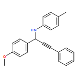 Benzenemethanamine, 4-methoxy-N-(4-methylphenyl)-α-(2-phenylethynyl)-