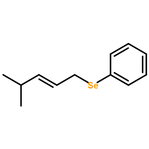 Benzene, [(4-methyl-2-pentenyl)seleno]-, (E)-