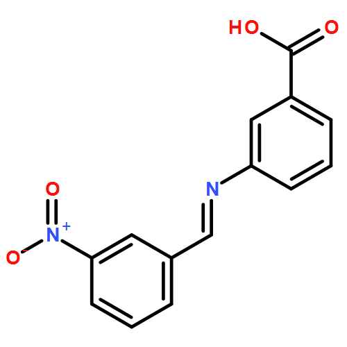 Benzoic acid, 3-[[(3-nitrophenyl)methylene]amino]-