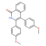 1(2H)-Isoquinolinone, 3,4-bis(4-methoxyphenyl)-