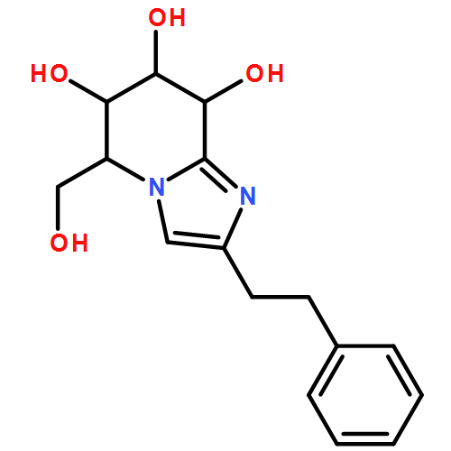 Imidazo[1,2-a]pyridine-6,7,8-triol, 5,6,7,8-tetrahydro-5-(hydroxymethyl)-2-(2-phenylethyl)-, (5R,6R,7S,8S)-