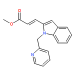 2-Propenoic acid, 3-[1-(2-pyridinylmethyl)-1H-indol-2-yl]-, methyl ester, (2E)-