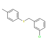 Benzene, 1-chloro-3-[[(4-methylphenyl)thio]methyl]-