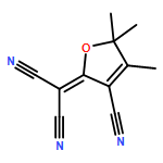 Propanedinitrile, 2-(3-cyano-4,5,5-trimethyl-2(5H)-furanylidene)-