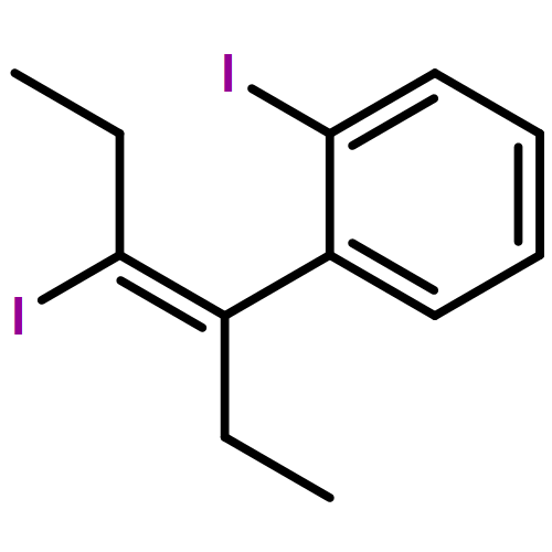 Benzene, 1-[(1Z)-1-ethyl-2-iodo-1-buten-1-yl]-2-iodo-