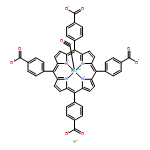 Ruthenate(4-), carbonyl[[4,4',4'',4'''-(21H,23H-porphine-5,10,15,20-tetrayl-κN21,κN22,κN23,κN24)tetrakis[benzoato]](6-)]-, hydrogen (1:4), (SP-5-31)-