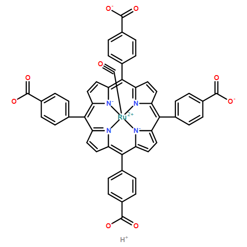 Ruthenate(4-), carbonyl[[4,4',4'',4'''-(21H,23H-porphine-5,10,15,20-tetrayl-κN21,κN22,κN23,κN24)tetrakis[benzoato]](6-)]-, hydrogen (1:4), (SP-5-31)-