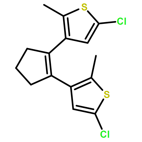 Thiophene, 3,3'-(1-cyclopentene-1,2-diyl)bis[5-chloro-2-methyl-