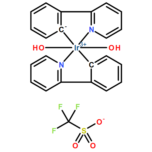 Iridium(1 ), diaquabis[2-(2-pyridinyl-κN)phenyl-κC]-, (OC-6-33)-, 1,1,1-trifluoromethanesulfonate (1:1)