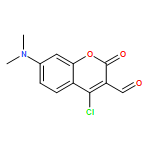 2H-1-Benzopyran-3-carboxaldehyde,4-chloro-7-(dimethylamino)-2-oxo-