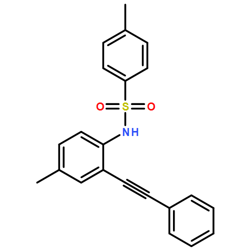 Benzenesulfonamide, 4-methyl-N-[4-methyl-2-(2-phenylethynyl)phenyl]-