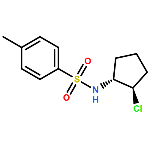 Benzenesulfonamide, N-[(1R,2R)-2-chlorocyclopentyl]-4-methyl-, rel-