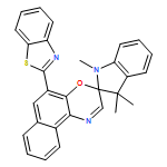 Spiro[2H-indole-2,3'-[3H]naphth[2,1-b][1,4]oxazine], 5'-(2-benzothiazolyl)-1,3-dihydro-1,3,3-trimethyl-