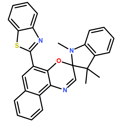 Spiro[2H-indole-2,3'-[3H]naphth[2,1-b][1,4]oxazine], 5'-(2-benzothiazolyl)-1,3-dihydro-1,3,3-trimethyl-